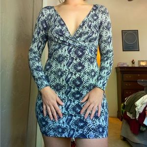 LONG SLEEVE MINI DRESS